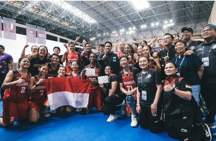 Timnas Bola Basket Putri Indonesia Ukir Sejarah Baru dengan Raih Emas di SEA Games 2023