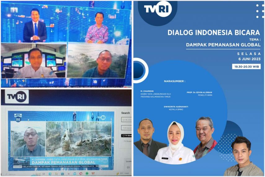 DLH Kaltim Bahas Soal Dampak Pemanasan Global Pada “Dialog Indonesia Bicara”