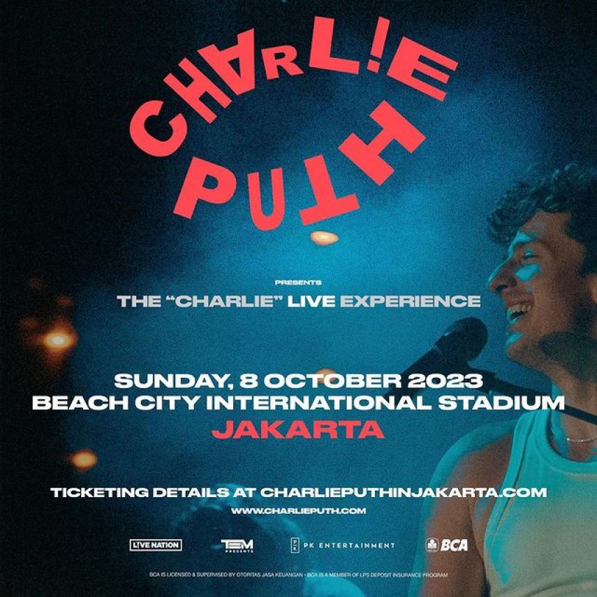 Charlie Puth Gelar Konser di Jakarta pada 8 Oktober 2023, Cek Daftar Seat Plan dan Harga Tiketnya!