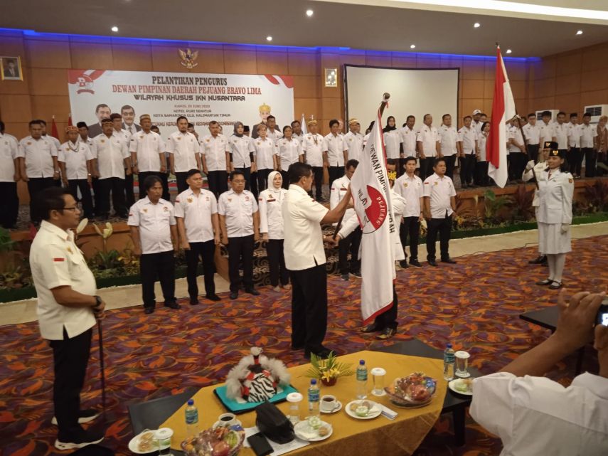 Lantik 150 Anggota DPD IKN Nusantara, Ketua Pejuang Bravo Lima: Ciptakan Kalimantan Kondusif