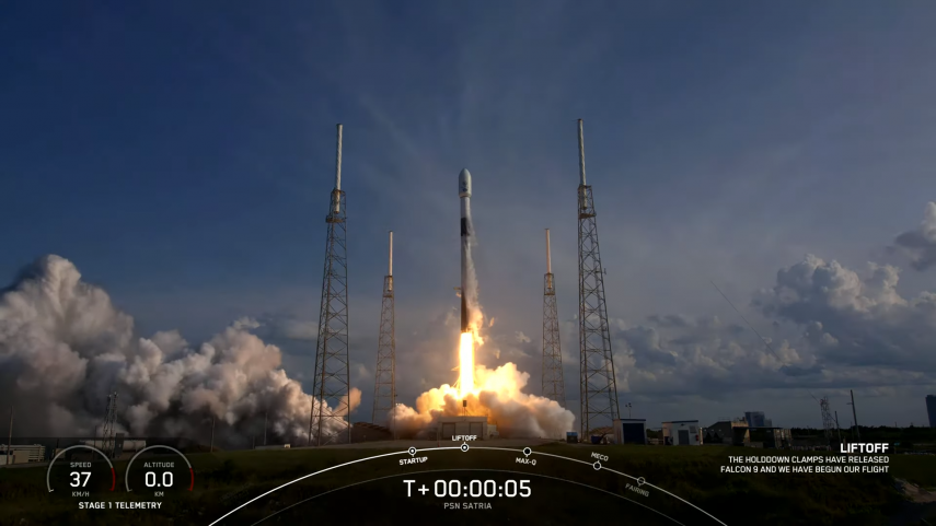 Berhasil Lepas Landas! Satelit SATRIA-1 Milik Indonesia Melesat dari Landasan SpaceX, Amerika Serikat