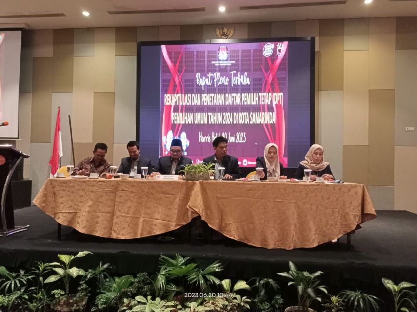 KPU Samarinda Tetapkan DPT Pemilu 2024 Sebanyak 604.420 Pemilih