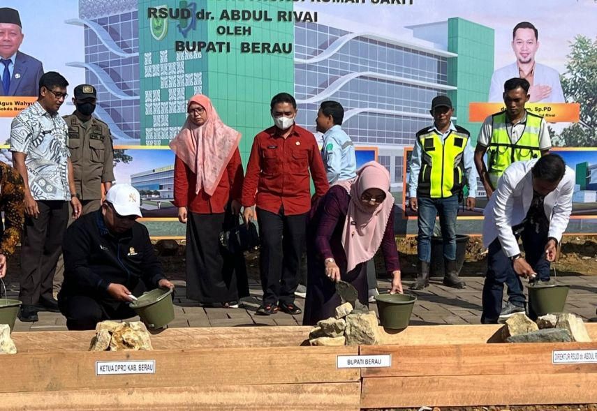 Peletakan Batu Pertama Pengembangan Gedung RSUD dr Abdul Rivai Tanjung Redeb