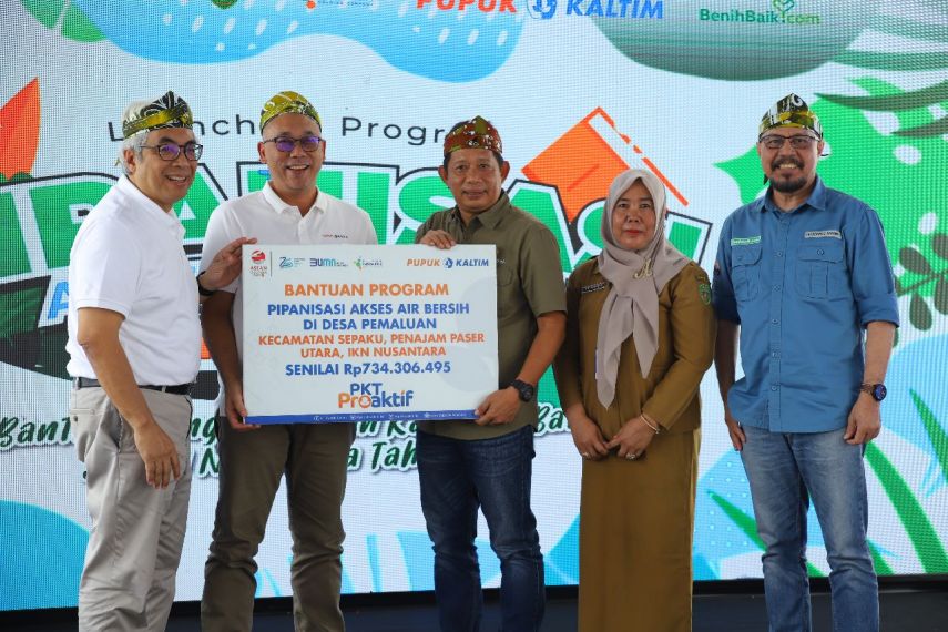 Gotong Royong Program Bantuan Jaringan Pipa Air Bersih di Ibu Kota Nusantara