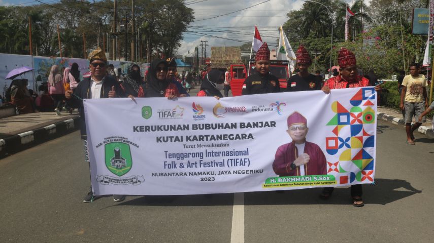 Replika Rumah Banjar Hadir di Kukar Festival Budaya Nusantara