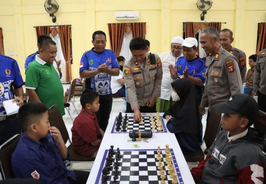 125 Peserta Ramaikan Turnamen Catur HUT ke-77 Bhayangkara Polres Berau