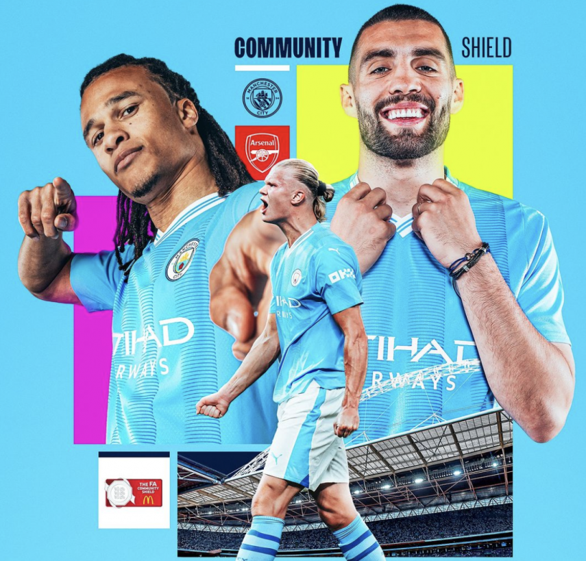Community Shield 2023: Manchester City vs Arsenal, Saksikan Live Streaming Pertandingan Malam Ini!