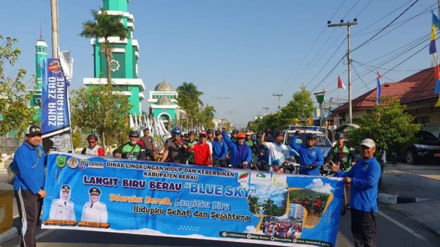 DLHK Berau Luncurkan Program Blue Sky, Kendalikan Polusi Udara Lewat Gowes