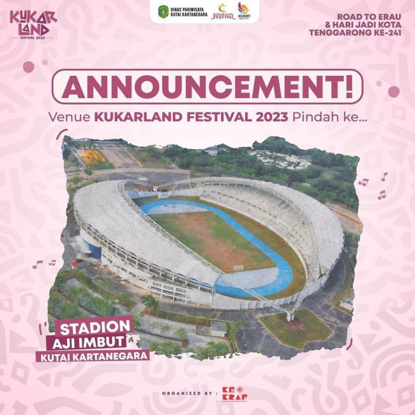 Siapkan Dua Panggung, Kukar Land Festival Bakal Digelar di Stadion Aji Imbut