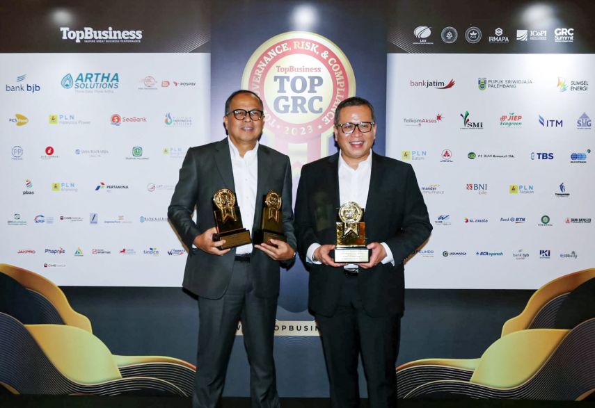 Mantap! bank bjb Sabet Tiga Apresiasi di Ajang TOP GRC Award 2023