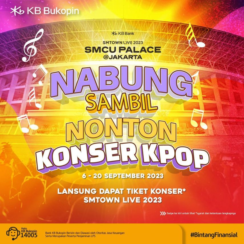 Kapan Lagi! Dapat Tiket Konser SMTOWN Live Jakarta 2023 Cuman Modal Nabung di Bank KB Bukopin: Cek Persayaratannya