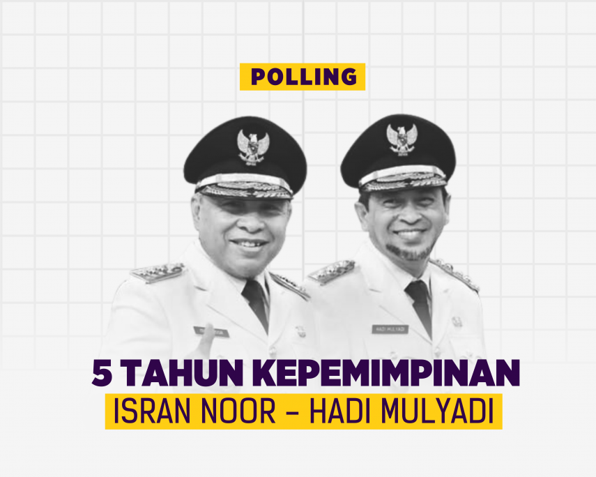Polling: 5 Tahun Kepemimpinan Isran Noor-Hadi Mulyadi di Kaltim, Bagaimana Menurutmu?