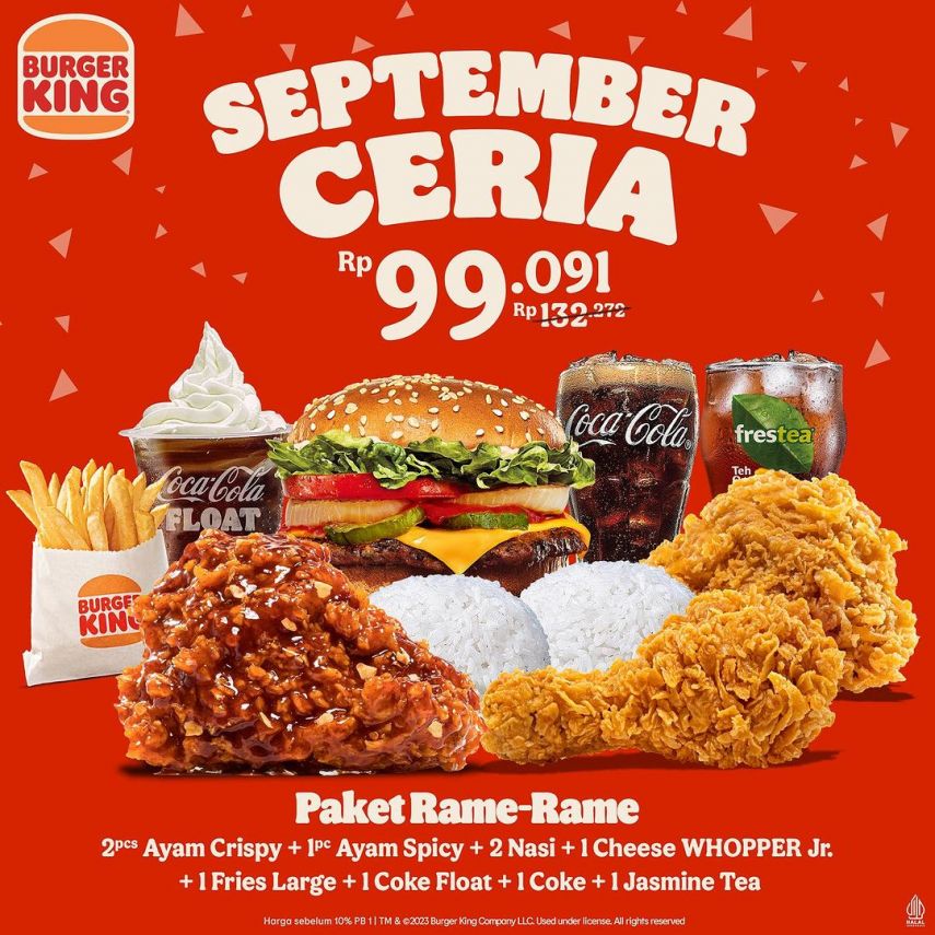 Berikut 10 Promo September Ceria: Pizza Hut Delivery, Point Coffee, hingga Burger King