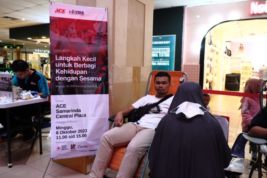 ACE Hardware SCP Samarinda Gelar Donor Darah, Kumpulkan 85 Kantong Darah