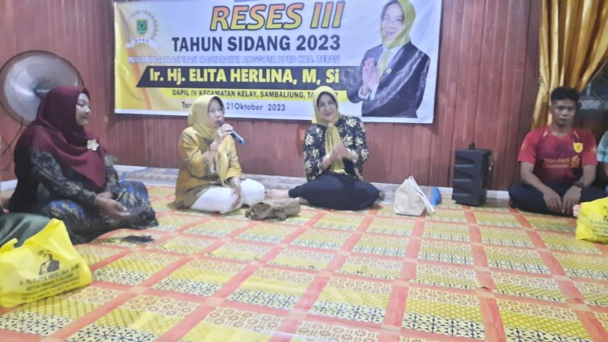 Elita Herlina Reses di Kecamatan Kelay, Fokus pada Air Bersih, Listrik, dan Jaringan Internet