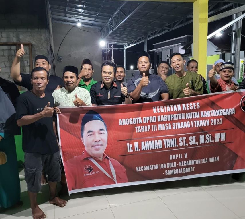 Anggota DPRD Kukar Ahmad Yani Reses di Desa Loa Janan Ulu, Masyarakat Sampaikan Penolakan Sodetan di Sungai