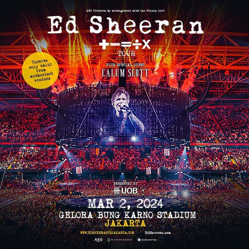 Berikut Harga, Jadwal, dan Link Beli Tiket Konser Ed Sheeran Jakarta 2024!