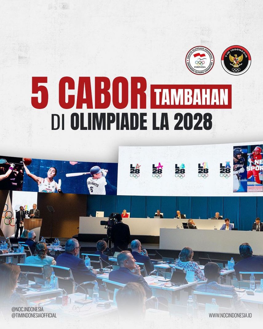 Berikut 5 Cabor Tambahan di Olimpiade LA 2028, Ada Squash hingga Softball