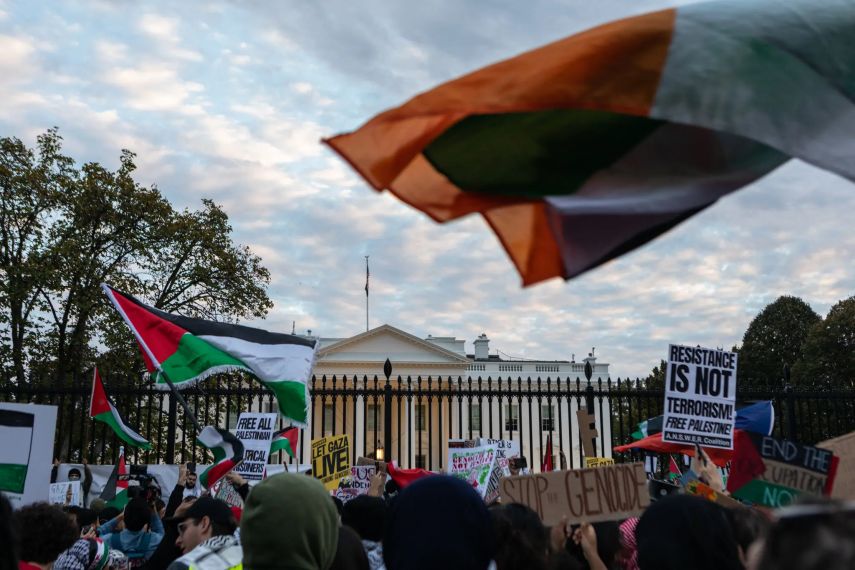 Demonstrasi Besar-Besaran di Washington DC, Masyarakat AS: Bebaskan Palestina!