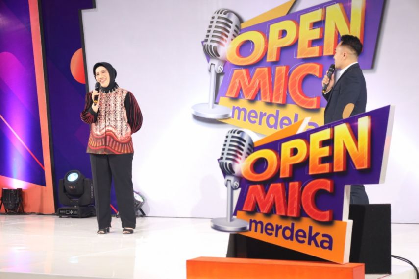 Istri Pj Gubernur Kaltim Mendadak Jadi Komika di Open Mic Merdeka 2023