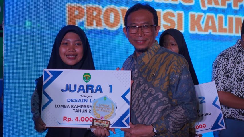 Siti Aisah dari SMA 1 Long Iram Perdalam Materi Stunting hingga Jadi Juara Pertama Kategori Desain Logo