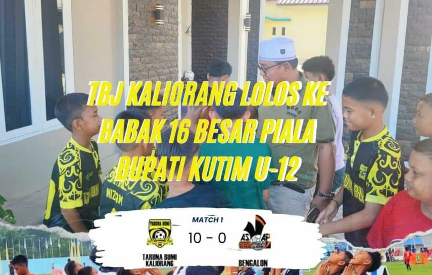 TBJ Kaliorang Lolos ke 16 Besar Piala Bupati Kutim U-12, Adi Sutianto: Mentalitasnya Perlu Diacungi Jempol