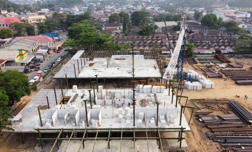 Pembangunan Pasar Tangga Arung Ditargetkan Rampung Akhir Tahun