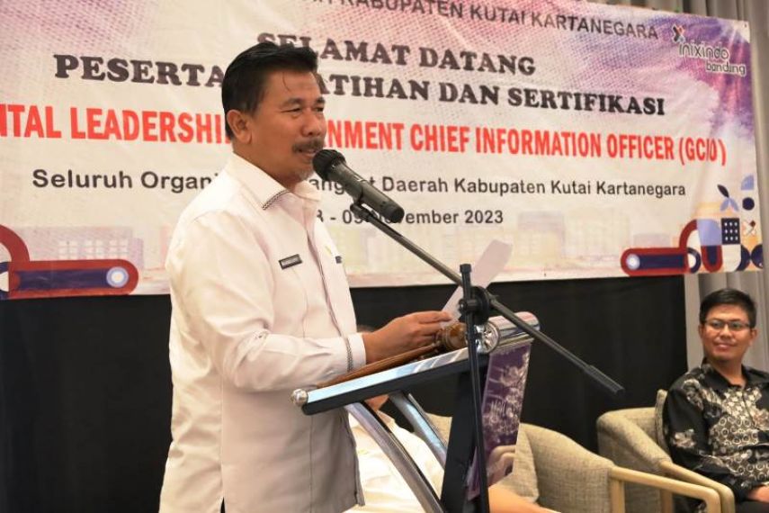 Pelatihan Sertifikasi GCIO dan Digital Leadeship, Sekda Kukar Harap Tidak Ada Lagi Belanja Tumpang Tindih