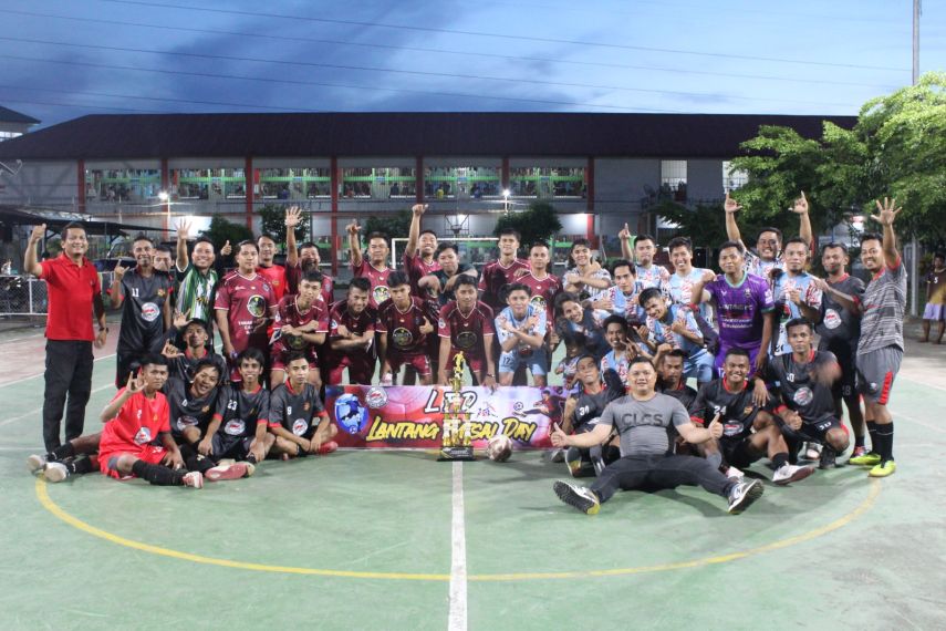 Jaga Silaturahmi antara Pegawai dan Warga Binaan, Lapas Kelas IIA Bontang Gelar Kompetisi Trofeo Futsal Lantang Day