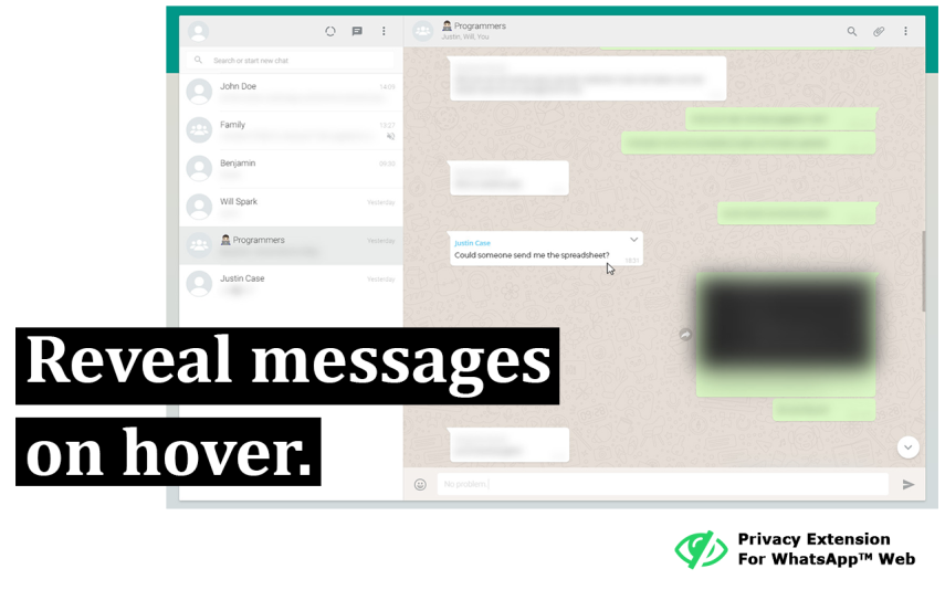 Berikut Cara Blur Tampilan Chat di WhatsApp Web Tanpa Aplikasi