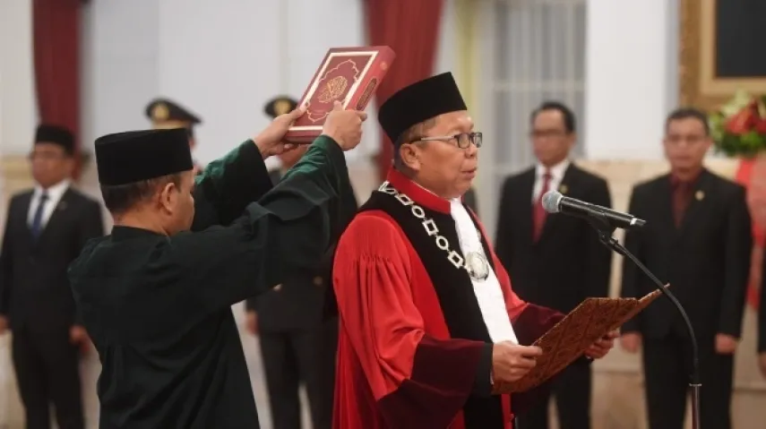 Lepas Semua Jabatan, Arsul Sani Resmi Dilantik Sebagai Hakim Konstitusi oleh Presiden Jokowi 