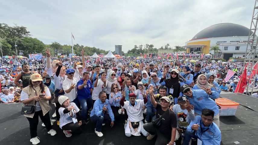 Rudy Mas'ud bersama Relawan Prabowo-Gibran di Balikpapan Gelar Jalan Sehat #MenangSatuPutaran Bersama Indonesia Maju