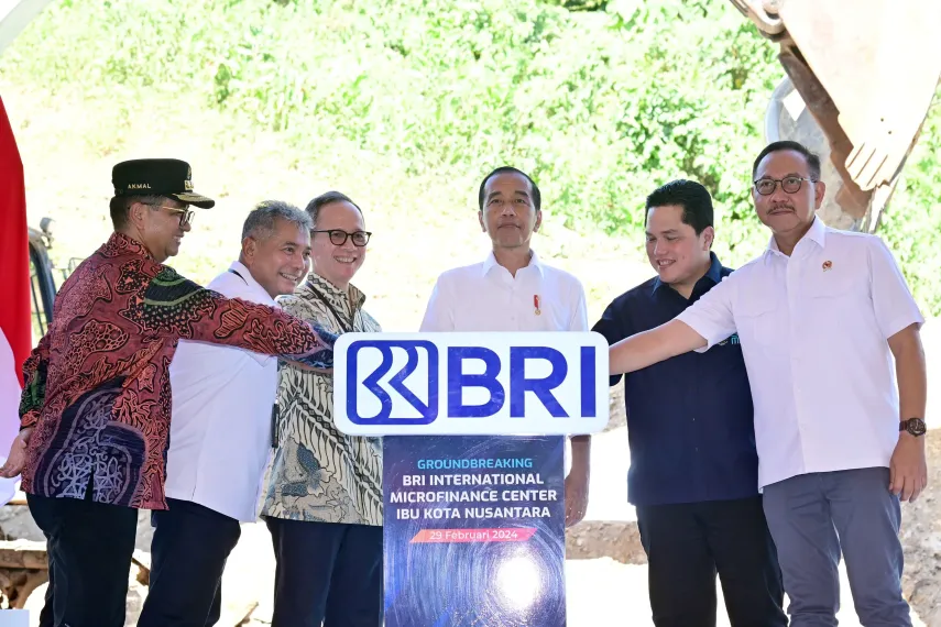 Komitmen terhadap UMKM dan Pembangunan Berkelanjutan, Presiden Jokowi Resmikan Pembangunan Gedung Bank BRI di IKN