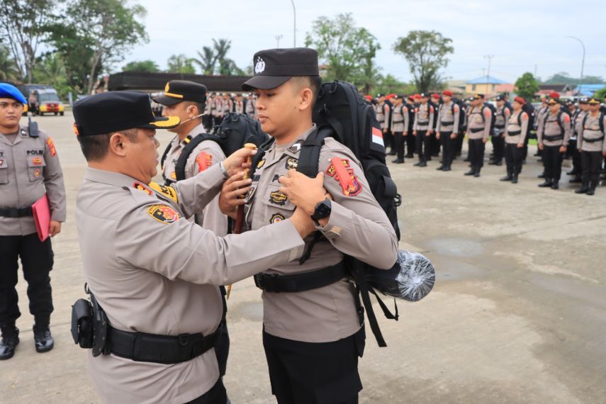 Polres Kukar Terjunkan 1.628 Personel untuk Pengamanan di 2.045 TPS