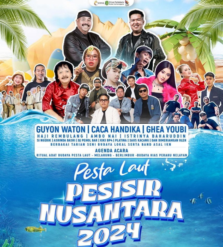 Pesta Laut Pesisir Nusantara 2024 di Samboja, Kukar: Ada Ritual Adat, Hiburan Musik, dan UMKM!
