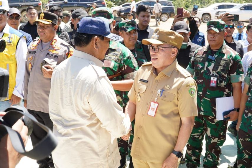 Makmur Marbun Dampingi Kunjungan Menhan Prabowo Subianto ke Pembangunan IKN di PPU