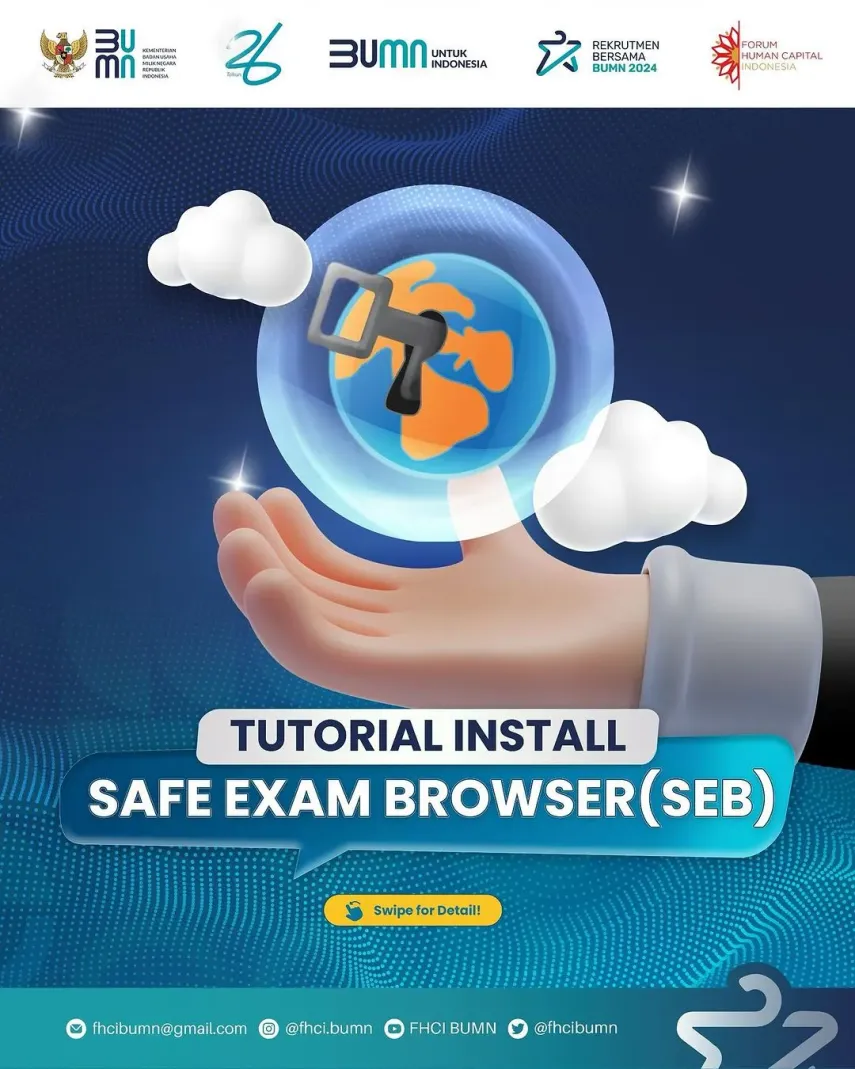 3 Password Penting dan Cara Instal Safe Exam Browser untuk Trial Test BUMN 2024