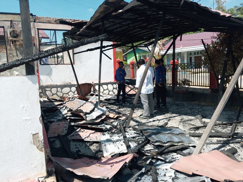 Kantor Lurah Maluhu Terbakar, Pemkab Kukar Percepat Pembangunan Baru