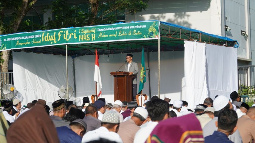 Dampak Buruk dan Mengerikan Perilaku Menuhankan Hawa Nafsu: Pesan Idul Fitrii Muhammadiyah di Gor Kadrie Oening Samarinda