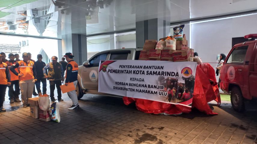 Pemkot Samarinda Beri Bantuan Logistik ke Korban Banjir di Mahulu, BPBD dan Relawan Kerahkan Personel untuk Evakuasi