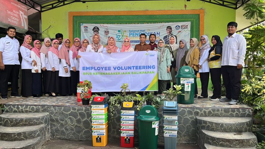 BPJS Ketenagakerjaan Cabang Balikpapan Adakan Kegiatan Employee Volunteering di SD Negeri 5 Balikpapan Timur