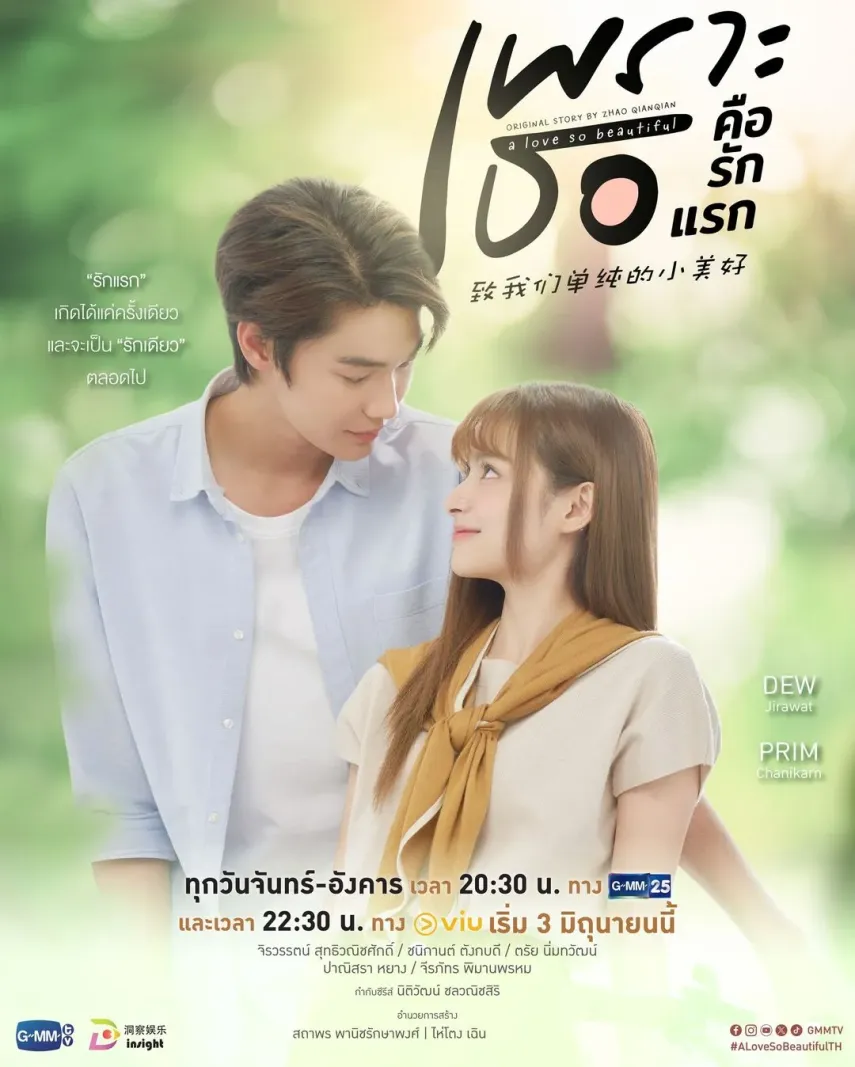 Sinopsis, Pemain dan Link Nonton Series Thailand A Love So Beautiful: Remake Drama China Populer