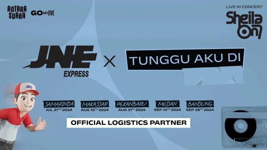 JNE Express Jadi Mitra Logistik Resmi Konser Sheila On 7 “Tunggu Aku Di” di 5 Kota Besar Indonesia