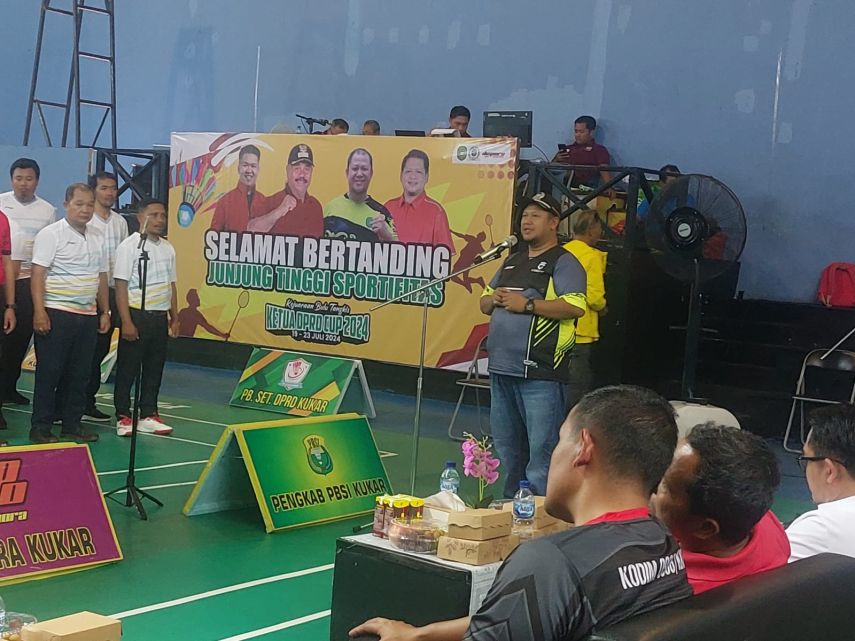 190 Atlet Berlaga dalam Kejuaraan Bulutangkis Ketua DPRD Kukar 2024