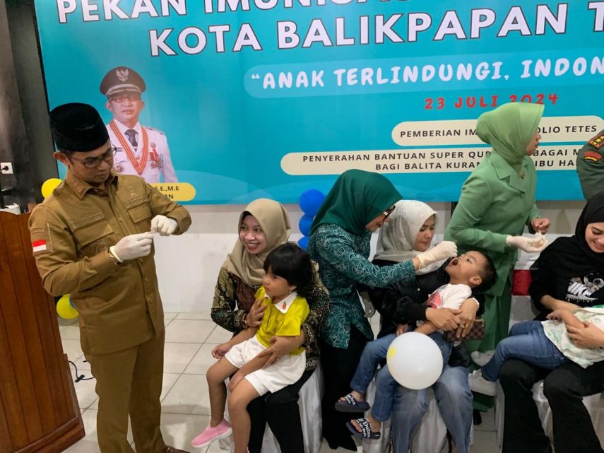 Pemkot Balikpapan Targetkan 93.667 Anak Dapat Vaksin Polio