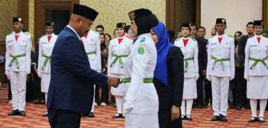 Bupati Kukar Kukuhkan 41 Paskibraka HUT ke-79 RI 