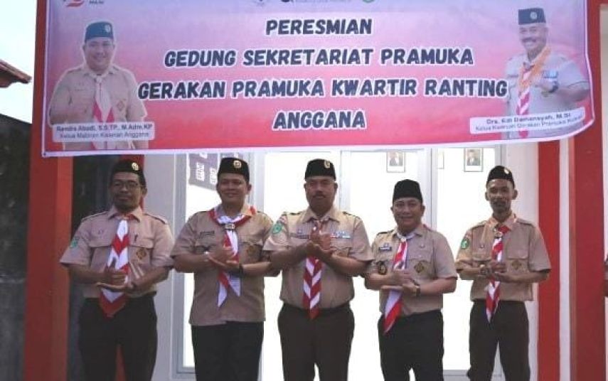 Bupati Kukar Resmikan Sekretariat Pramuka Anggana, Dorong Optimalisasi untuk Pembinaan