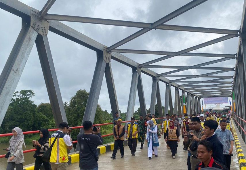 Jembatan Kelay VII Diresmikan, Akses Darat Kampung Inaran Semakin Memadai