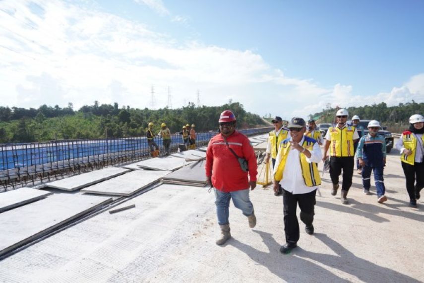 Ruas Tol Akses IKN Dibuka Fungsional untuk Kirab Bendera dan Teks Proklamasi