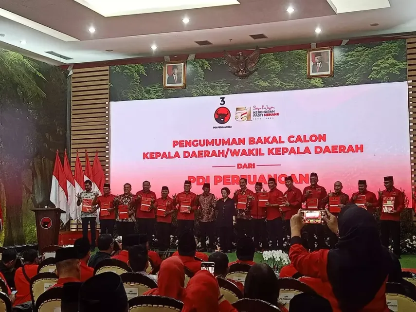 PDIP Resmi Umumkan 13 Bakal Cagub-Cawagub di Pilkada Serentak 2024, Siapa Saja?